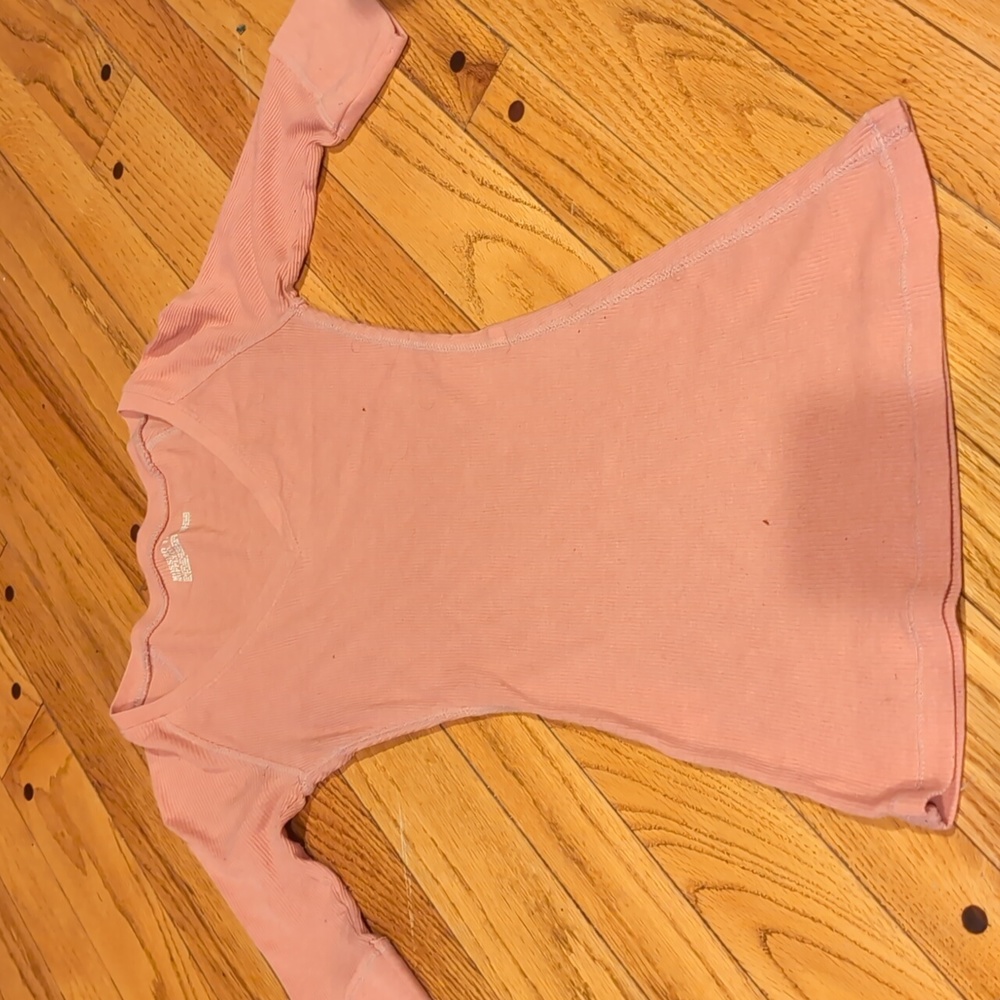 Mossimo pink ribbed shirt